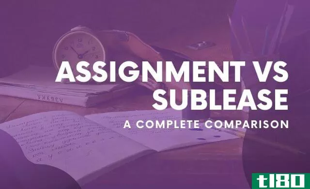 difference between assignment and sublease