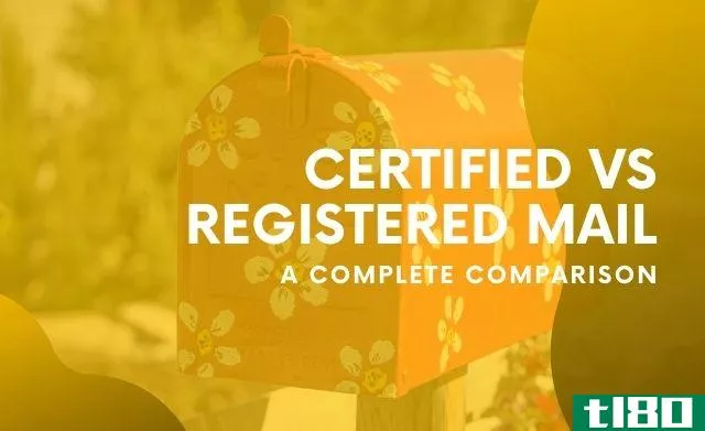 difference between certified and registered mail