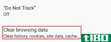 如何在android上清除cookie和网站数据