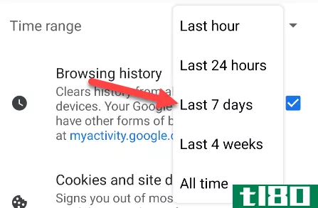 如何在android上清除cookie和网站数据