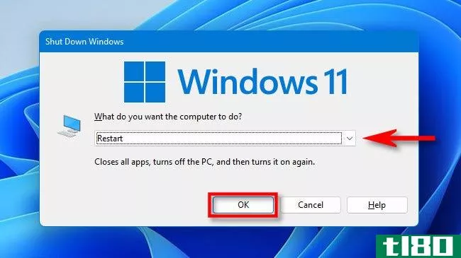 如何重新启动windows11pc