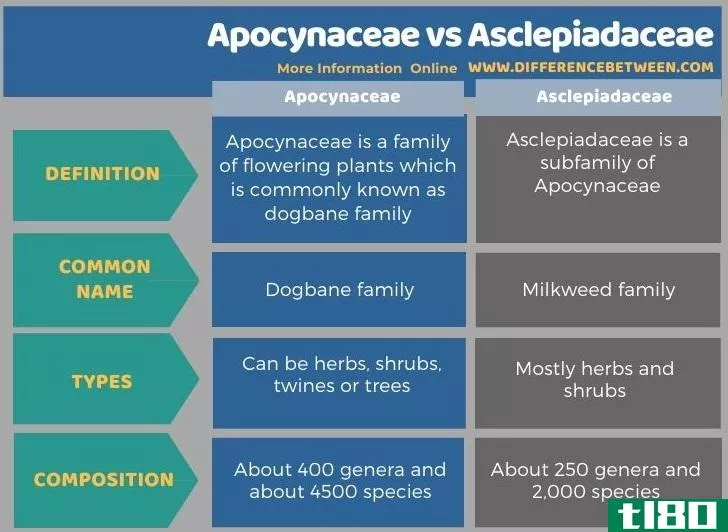 夹竹桃科(apocynaceae)和蛔虫科(asclepiadaceae)的区别