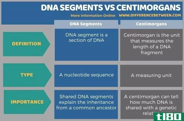 dna片段(dna segments)和厘摩(centimorgans)的区别