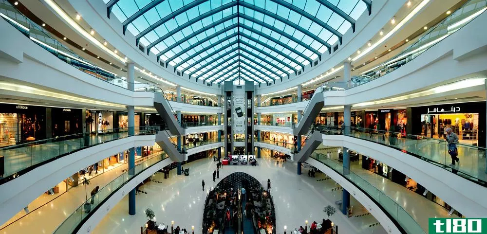 商场(mall)和购物中心(shopping center)的区别