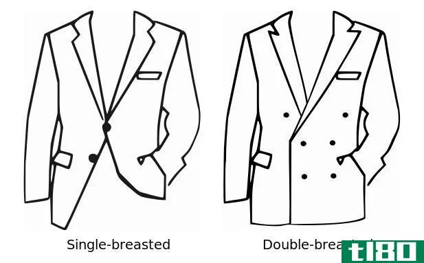 单排扣(single breasted)和双排扣(double breasted)的区别