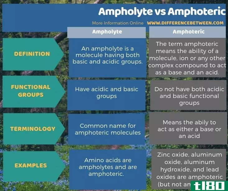 两性电解质(ampholyte)和两性的(amphoteric)的区别