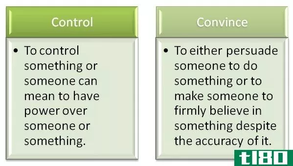 控制(control)和说服(convince)的区别