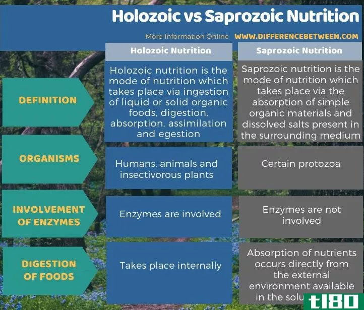 新生代(holozoic)和腐殖质营养(saprozoic nutrition)的区别