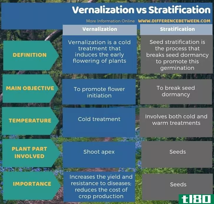 春化(vernalization)和分层(stratification)的区别