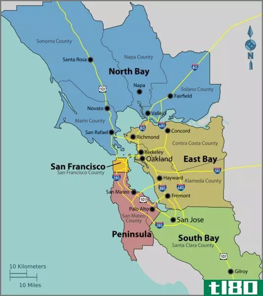 湾区(bay area)和硅谷(silicon valley)的区别