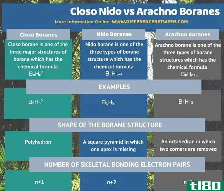 可乐果(closo nido)和硼烷(arachno boranes)的区别