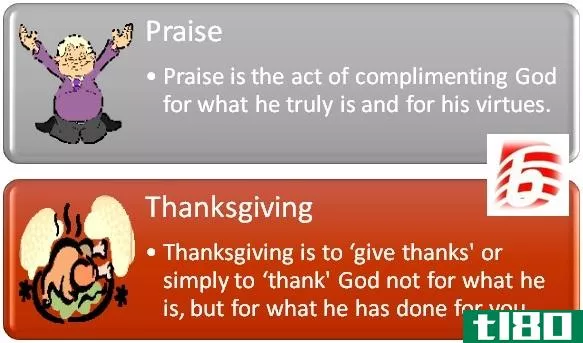 赞美(praise)和感恩节(thanksgiving)的区别