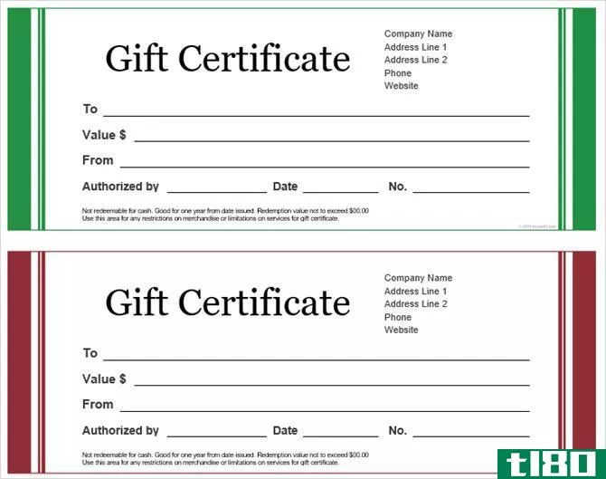 gift certificate templates microsoft office casual