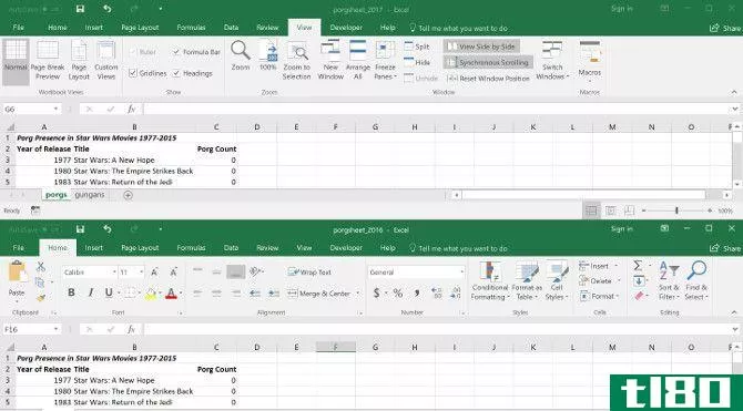 how to compare two excel sheets side by side