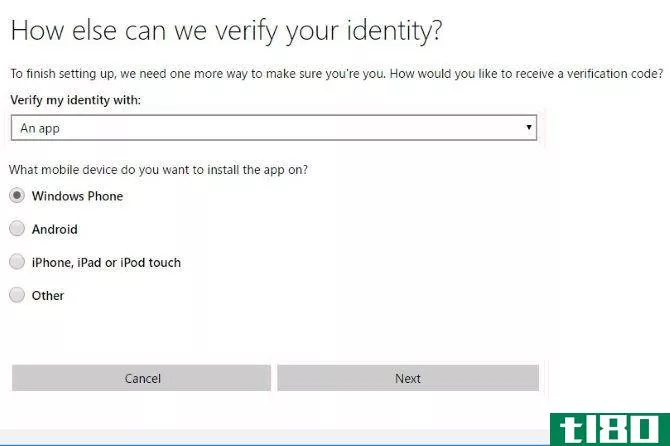 Enable Two-Factor Authentication - verify microsoft account