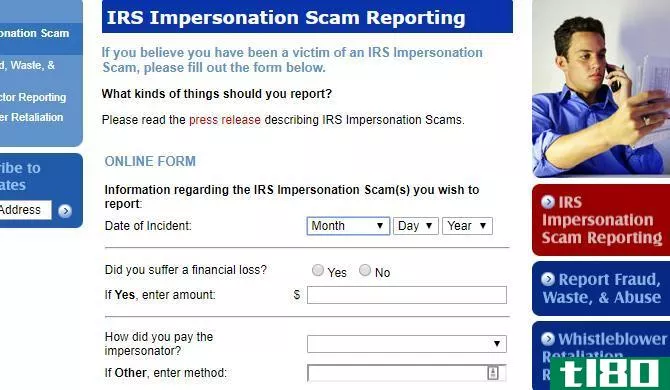 irs scam reporting