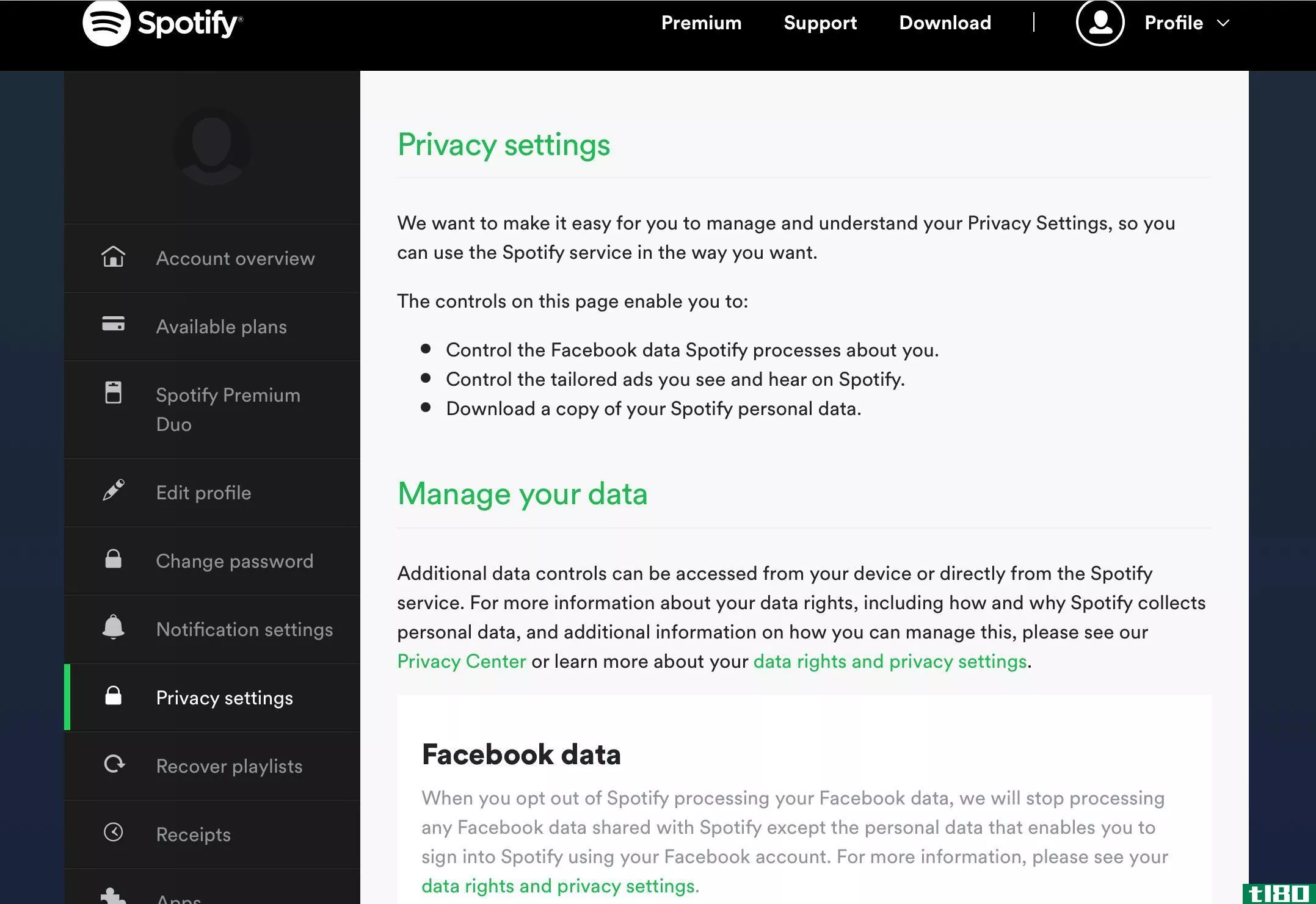 Spotify Privacy Setting