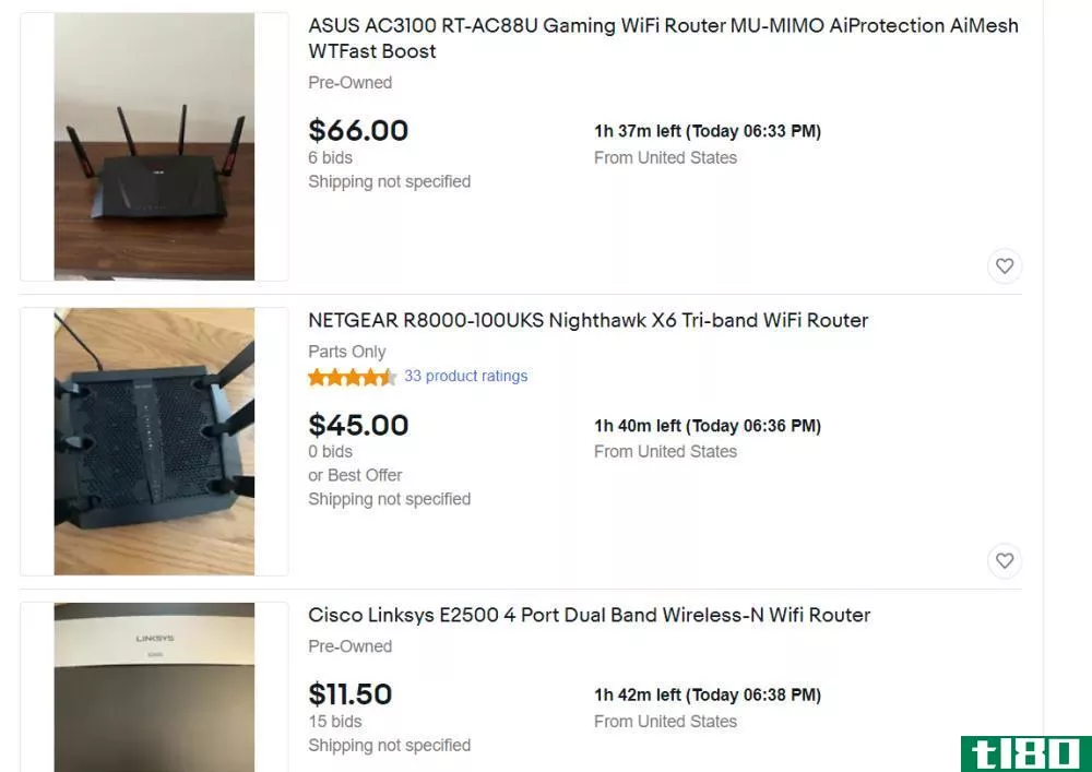 Sell your old router on eBay