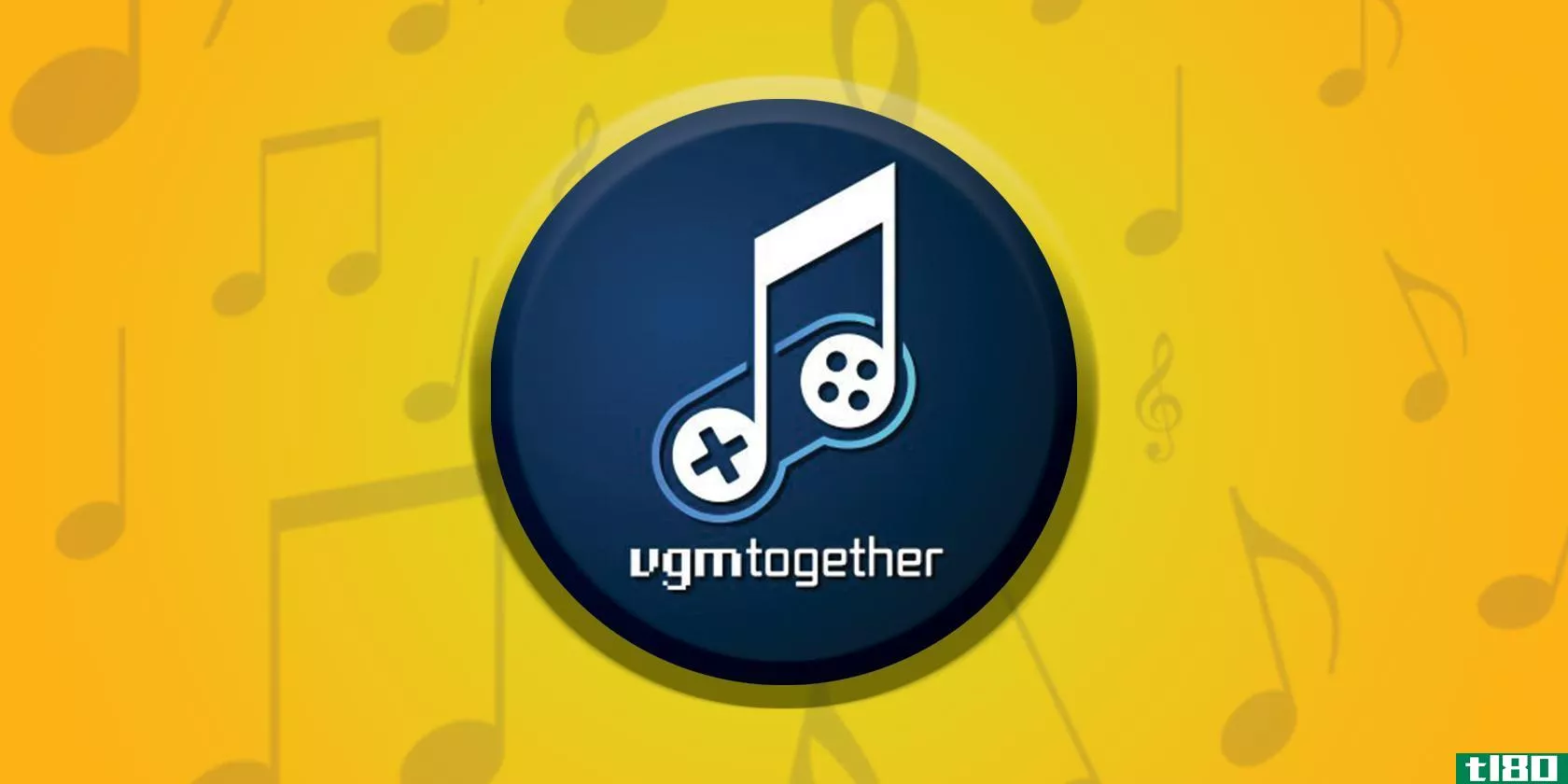 VGMtogether video game music event logo yellow background