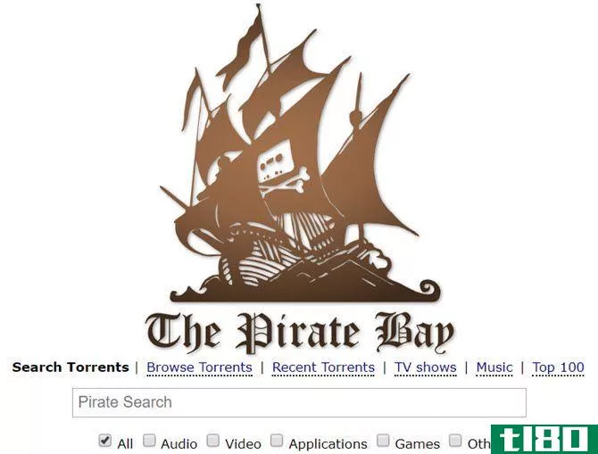 the pirate bay torrent search engine