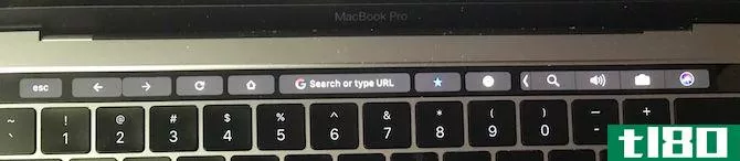 google chrome supports mac touch bar