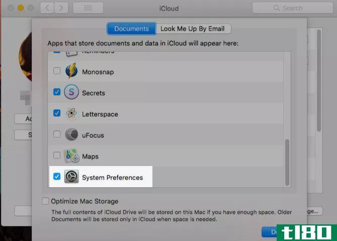sync settings in Mac System Preferences 