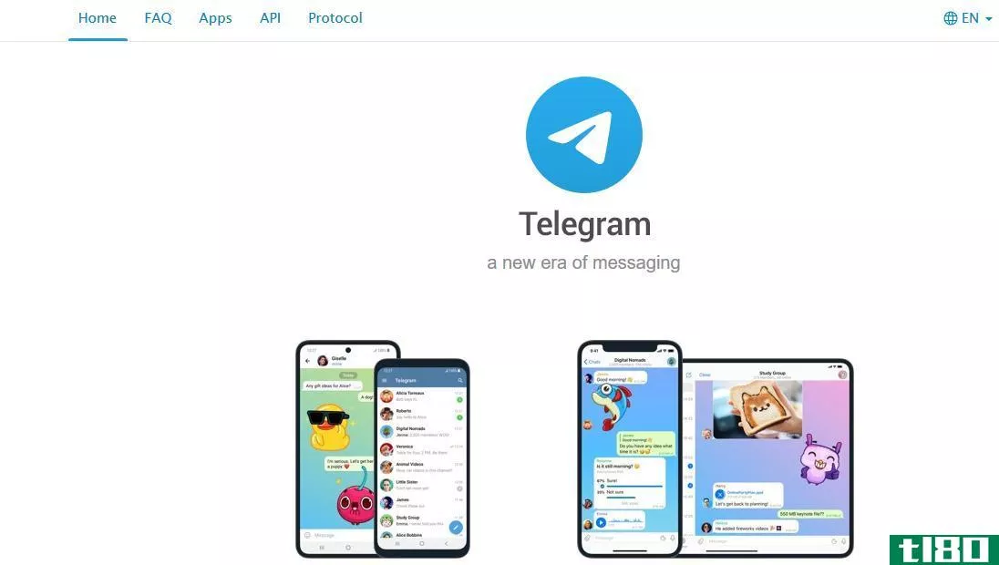telegram website screenshot