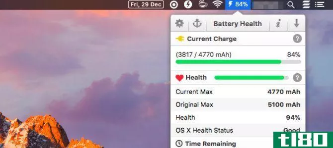 battery-health-Mac Menu Bar Apps