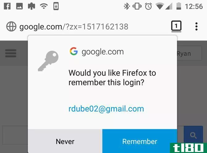 firefox on android - login
