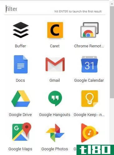 replace chrome app launcher