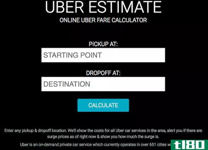 uber estimate