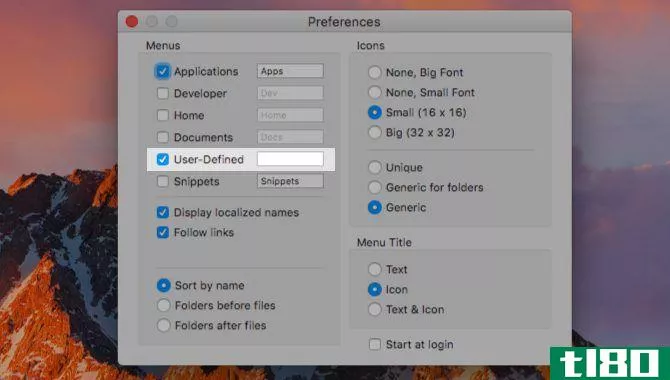 Mac System Preferences via menu bar