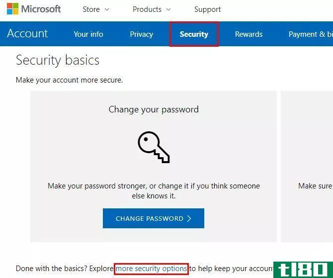 Enable Two-Factor Authentication for microsoft account