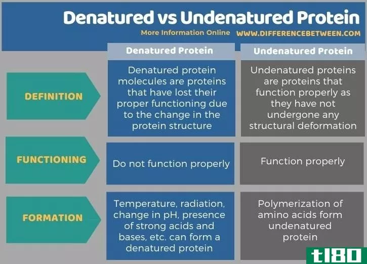 变性(denatured)和未变性蛋白质(undenatured protein)的区别