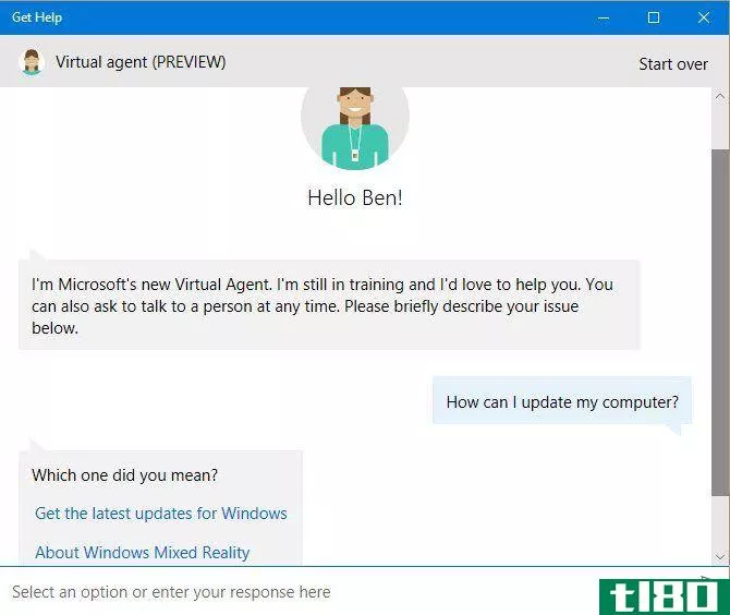 Get support through Windows 10 Get Help app