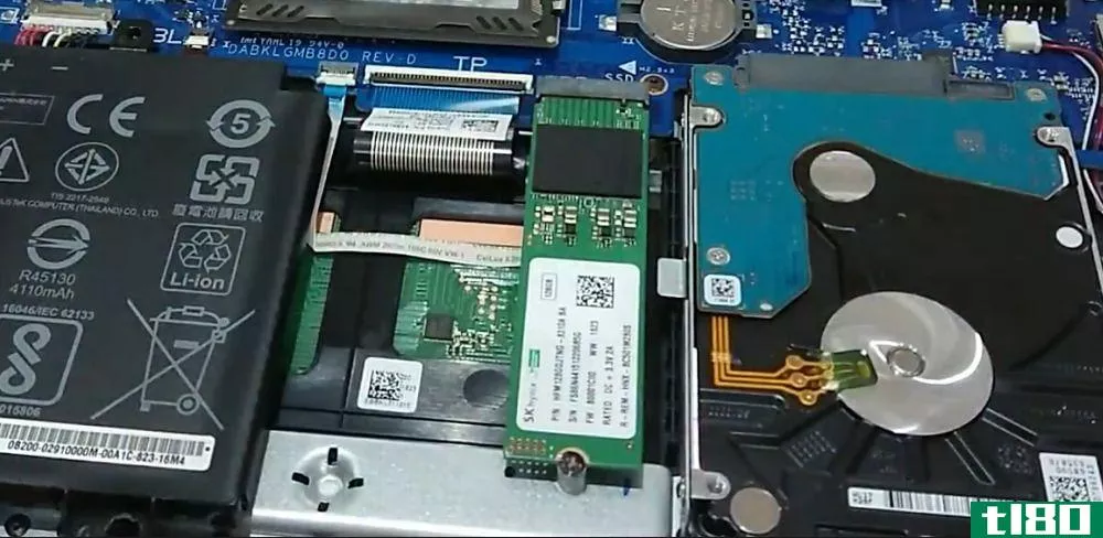 M.2 SSD installed on ASUS laptop