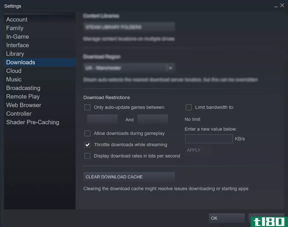 Disable Steam downloads while you play