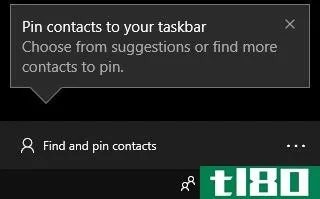 windows 10 taskbar my people feature