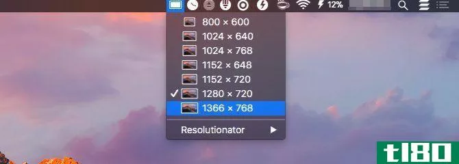 resolutionator-Mac Menu Bar Apps