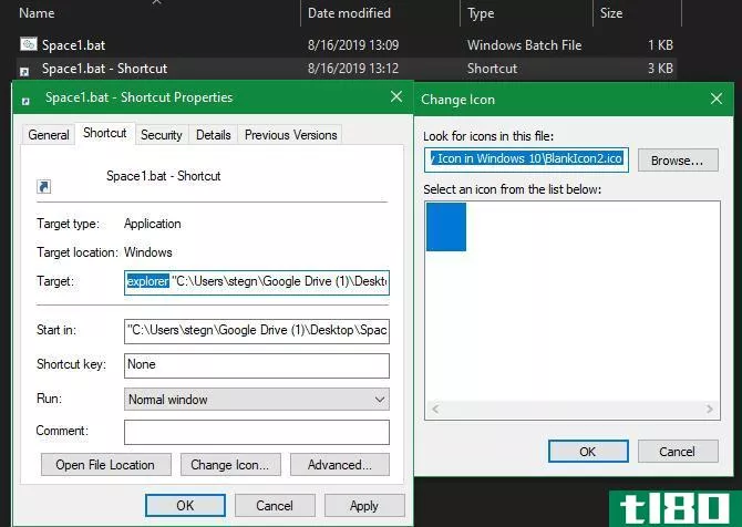 Windows Create Blank BAT Shortcut