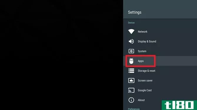 access sideloaded apps on android tv