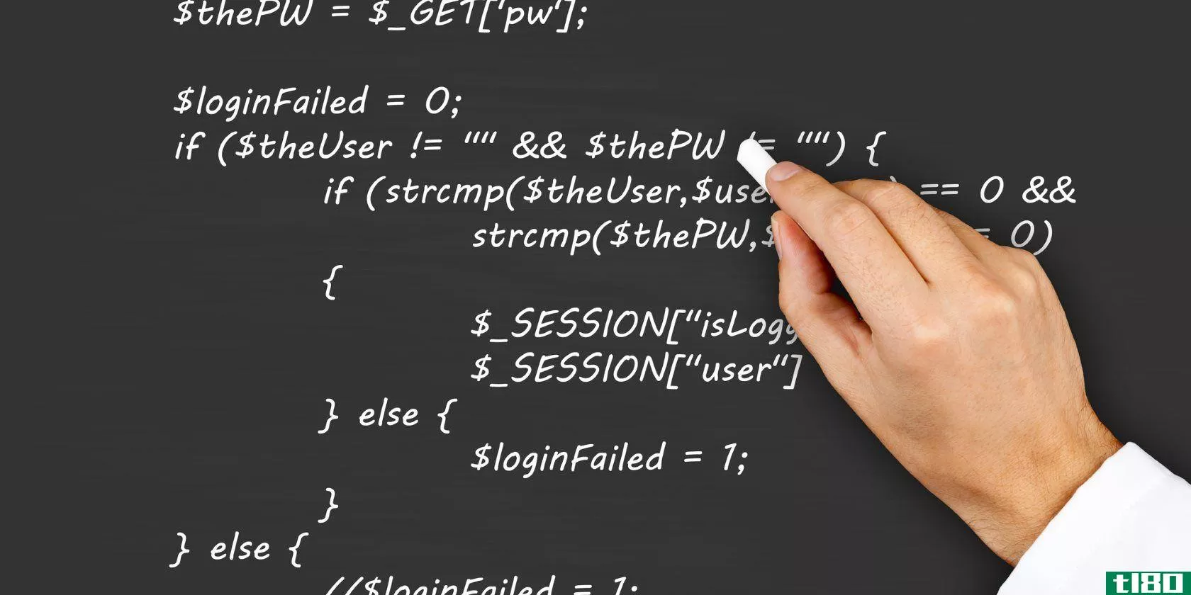 teacher-or-scientist-writing-php-source-code-from-webpage-on-blackboard