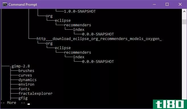 Viewing folder structure in Command Prompt