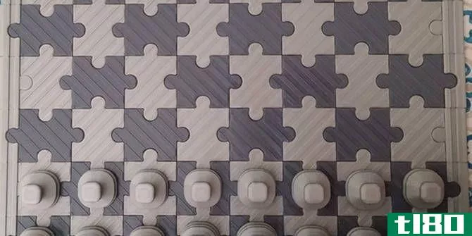 3D printed puzzle chess board