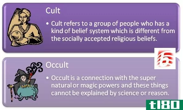 邪教(cult)和神秘的(occult)的区别