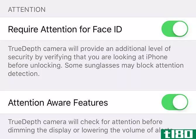 face id iphone x overview attention