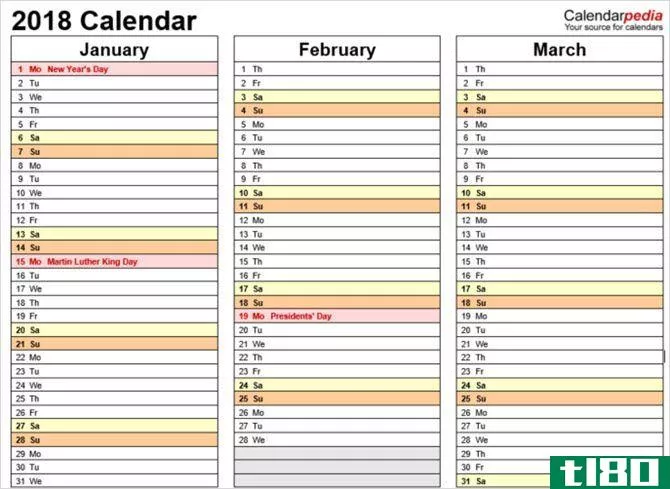 best microsoft office calendar templates