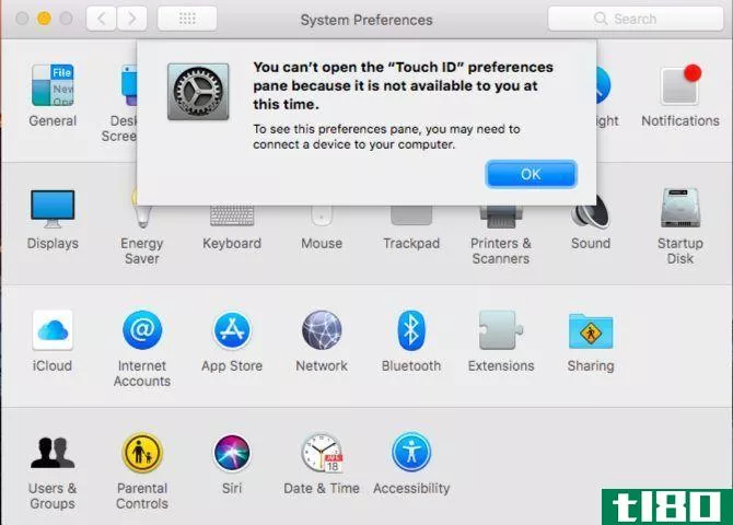 Mac System Preferences via the dock