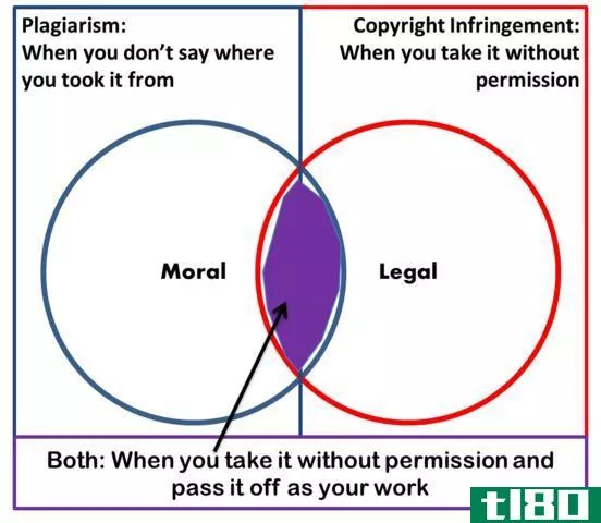 剽窃(plagiari**)和侵犯著作权(copyright infringement)的区别