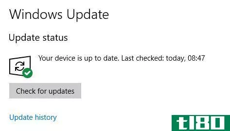 windows 10 update status